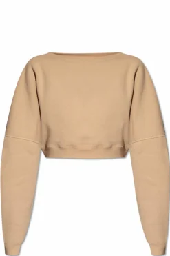 Saint Laurent beige Cropped sweatshirt