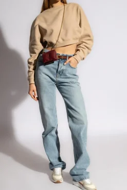 Saint Laurent beige Cropped sweatshirt
