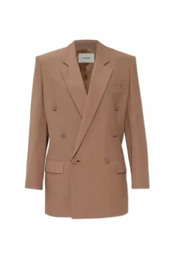 Saint Laurent beige Double-breasted blazer