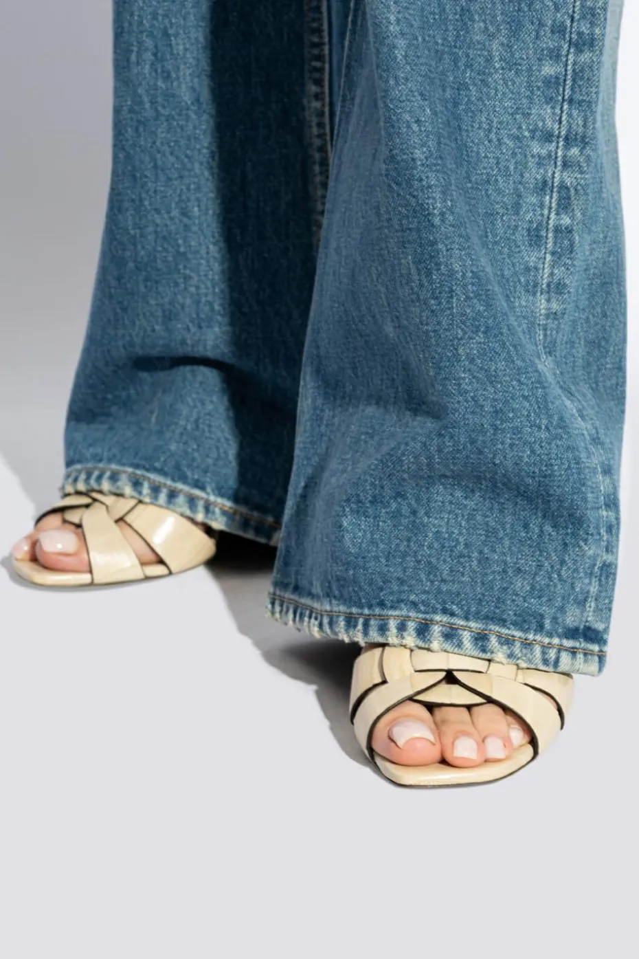 Saint Laurent beige Heeled Sandals 'Tribute'
