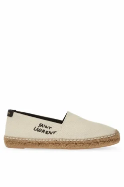 Saint Laurent beige Logo espadrilles