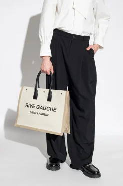 Saint Laurent beige ‘Rive Gauche’ shopper bag