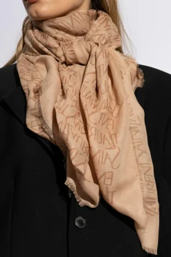 Saint Laurent beige Scarf with monogram