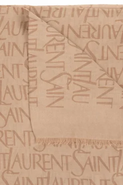 Saint Laurent beige Scarf with monogram