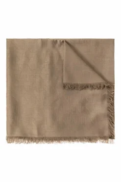Saint Laurent beige Shawl with logo