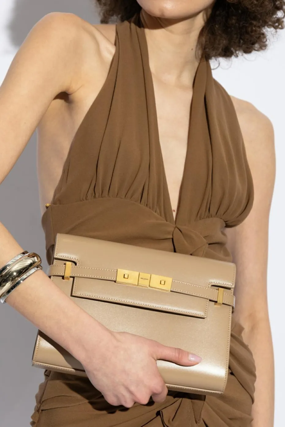 Saint Laurent beige Shoulder bag ‘Manhattan Small’