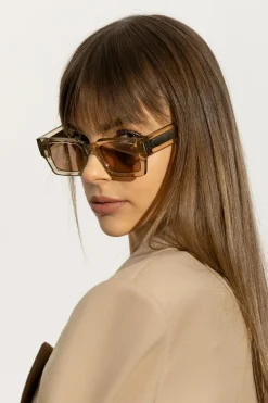 Saint Laurent beige ‘SL 572’ sunglasses