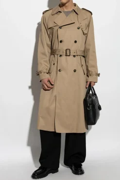 Saint Laurent beige Trench coat with belt