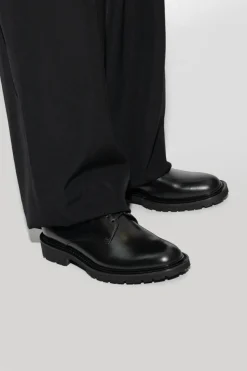 Saint Laurent BLACK ‘Army’ leather Derby shoes