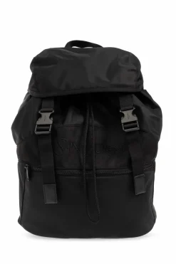 Saint Laurent BLACK Backpack with logo
