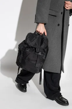 Saint Laurent BLACK Backpack with logo