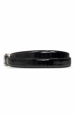 Saint Laurent BLACK Belt with logo