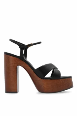 Saint Laurent BLACK ‘Bianca’ platform sandals