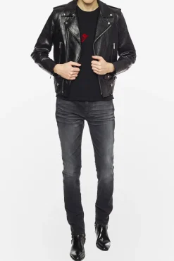 Saint Laurent BLACK Biker jacket