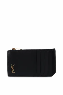 Saint Laurent BLACK Branded card case