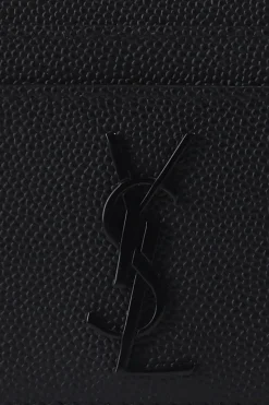 Saint Laurent BLACK Card holder with logo