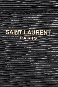 Saint Laurent BLACK Card case with animal motif