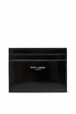 Saint Laurent BLACK Card holder with logo
