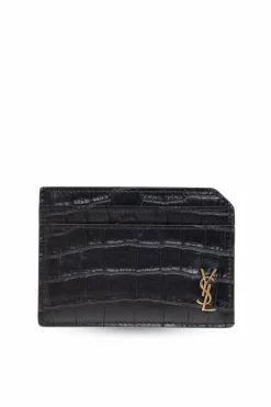 Saint Laurent BLACK Card holder with logo