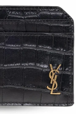 Saint Laurent BLACK Card holder with logo