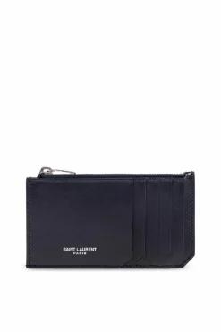 Saint Laurent BLACK Card holder with logo