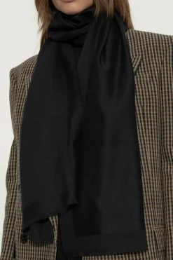 Saint Laurent BLACK Cashmere scarf