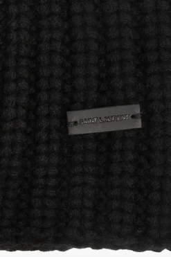 Saint Laurent BLACK Cashmere beanie