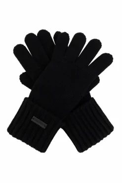 Saint Laurent BLACK Cashmere gloves