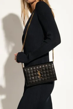 Saint Laurent BLACK ‘Cassandre’ wallet