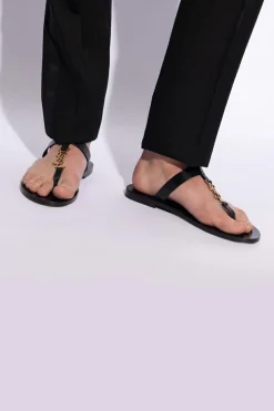 Saint Laurent BLACK ‘Cassandre’ slides