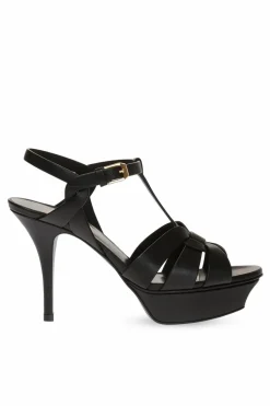 Saint Laurent BLACK 'Classic Tribute' platform sandals