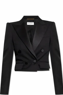 Saint Laurent BLACK Cropped blazer