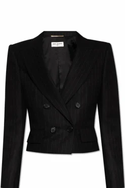 Saint Laurent BLACK Cropped blazer