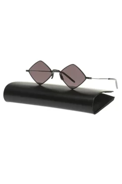 Saint Laurent BLACK Decorative shape sunglasses