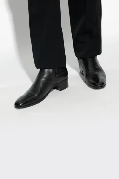 Saint Laurent BLACK ‘Dorian’ heeled ankle boots