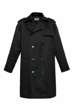 Saint Laurent BLACK Double-breasted trench coat