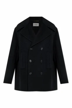 Saint Laurent BLACK Double-breasted coat