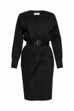 Saint Laurent BLACK Dress with belt