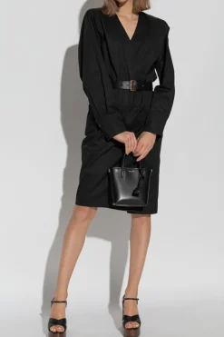 Saint Laurent BLACK Dress with belt