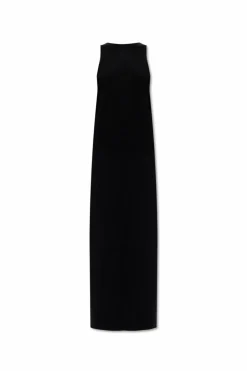 Saint Laurent BLACK Dress with decorative tie fastening