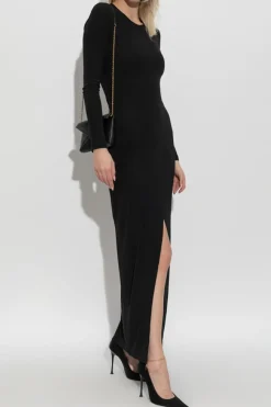 Saint Laurent BLACK Dress with front slit