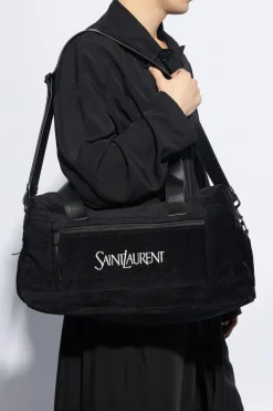 Saint Laurent BLACK Duffel bag with logo