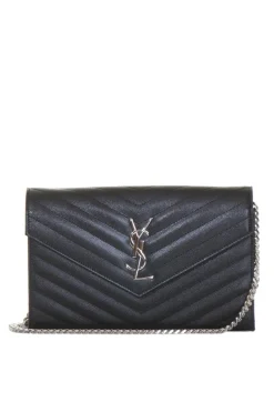 Saint Laurent BLACK 'Envelope' shoulder bag