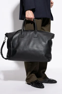 Saint Laurent BLACK "Giant Bowling Bag" shopper bag