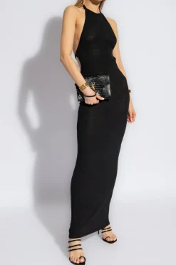 Saint Laurent BLACK Halter dress