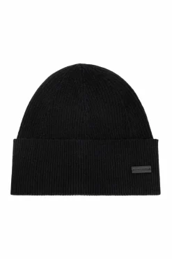 Saint Laurent BLACK Hat with logo patch