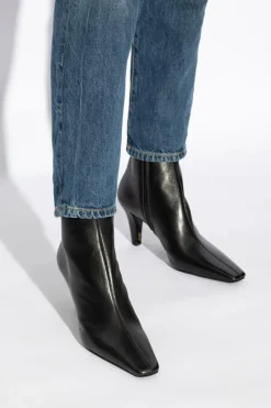 Saint Laurent BLACK Heeled ankle boots Jill