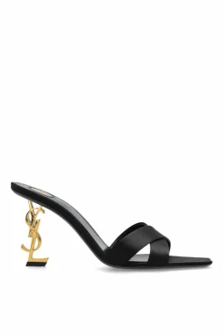 Saint Laurent BLACK Heeled mules Opyum