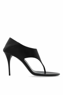 Saint Laurent BLACK Heeled Sandals 'Sand'