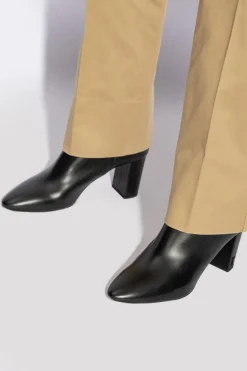 Saint Laurent BLACK High heeled 'LOULOU' ankle boots
